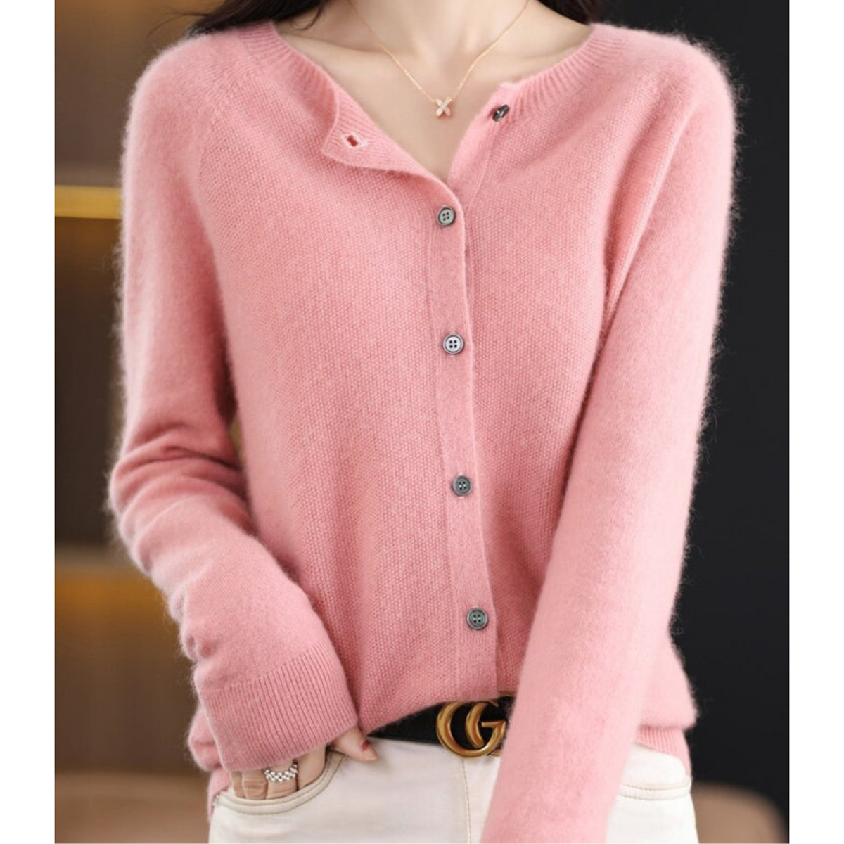 Helvano | Damen Pullover mit O-Ausschnitt