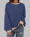 Helvano | Gestreiftes Langarm-Sweatshirt für Damen