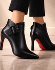 Helvano | Stiefeletten mit Absatz und Schnalle für Damen