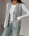 Helvano | Strickweste mit V-Ausschnitt für Damen