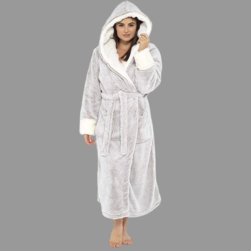 Helvano | Bademantel mit Kapuze für Damen