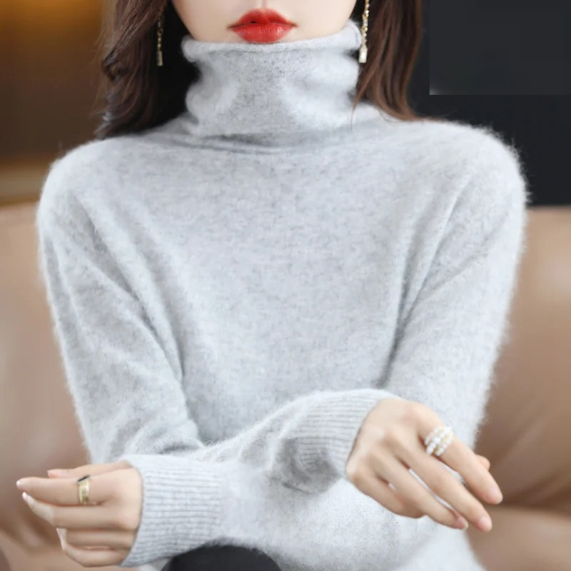 Helvano | Rollkragenpullover für Damen in Weiss