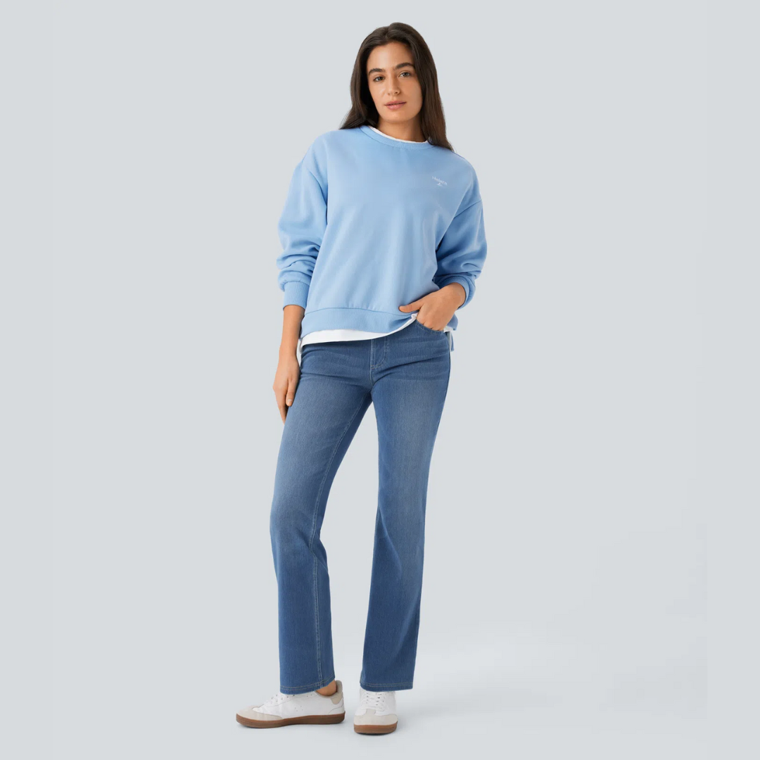 Helvano | Bootcut-Jeans mit hohem Bund für Damen