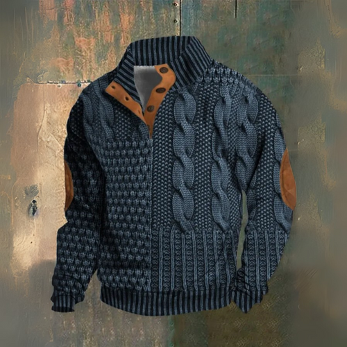 Helvano | Casual Sweatshirt mit Stehkragen für Herren