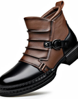 Helvano | Herren Stiefeletten mit Schnalle in Schwarz