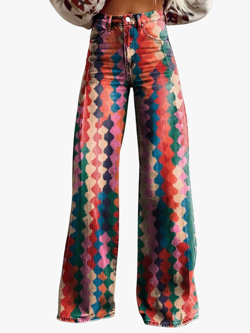 Helvano | Bohème Hose mit weitem Bein für Damen