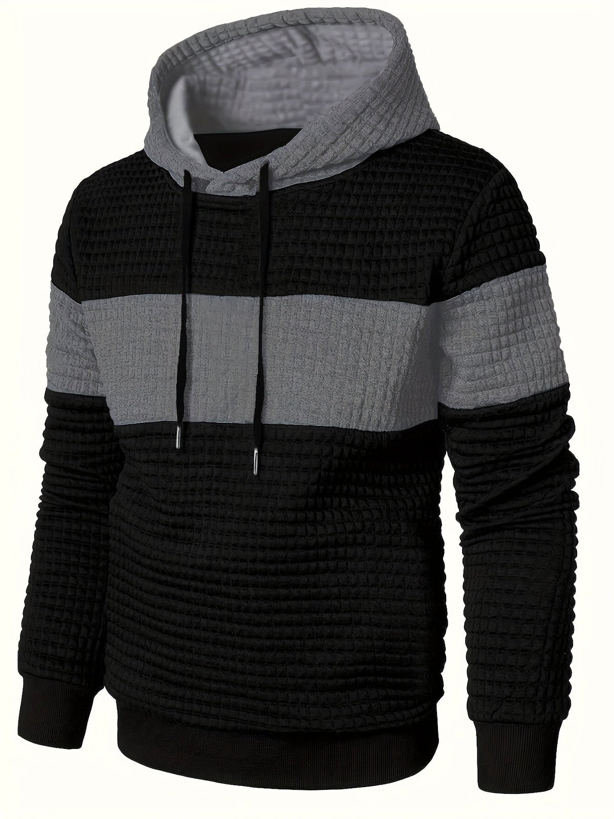 Helvano | Strukturierter Colorblock-Hoodie für Herren