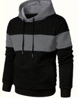 Helvano | Strukturierter Colorblock-Hoodie für Herren