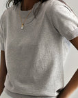 Helvano | Feinstrick-Kurzarmpullover für Damen
