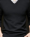 Helvano | Herren Strickpullover mit V-Ausschnitt