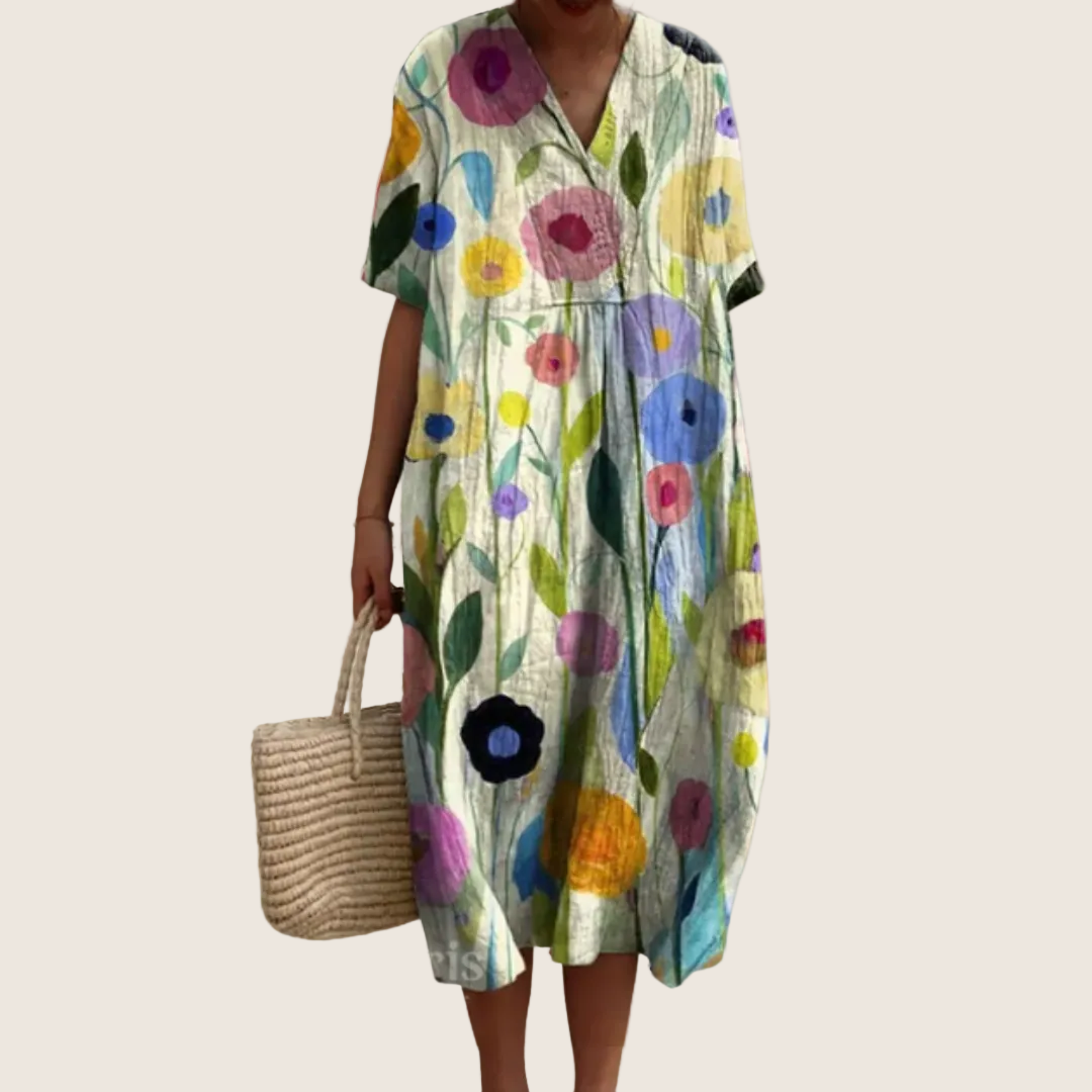 Helvano | Sommerkleid mit Blumenmuster für Damen