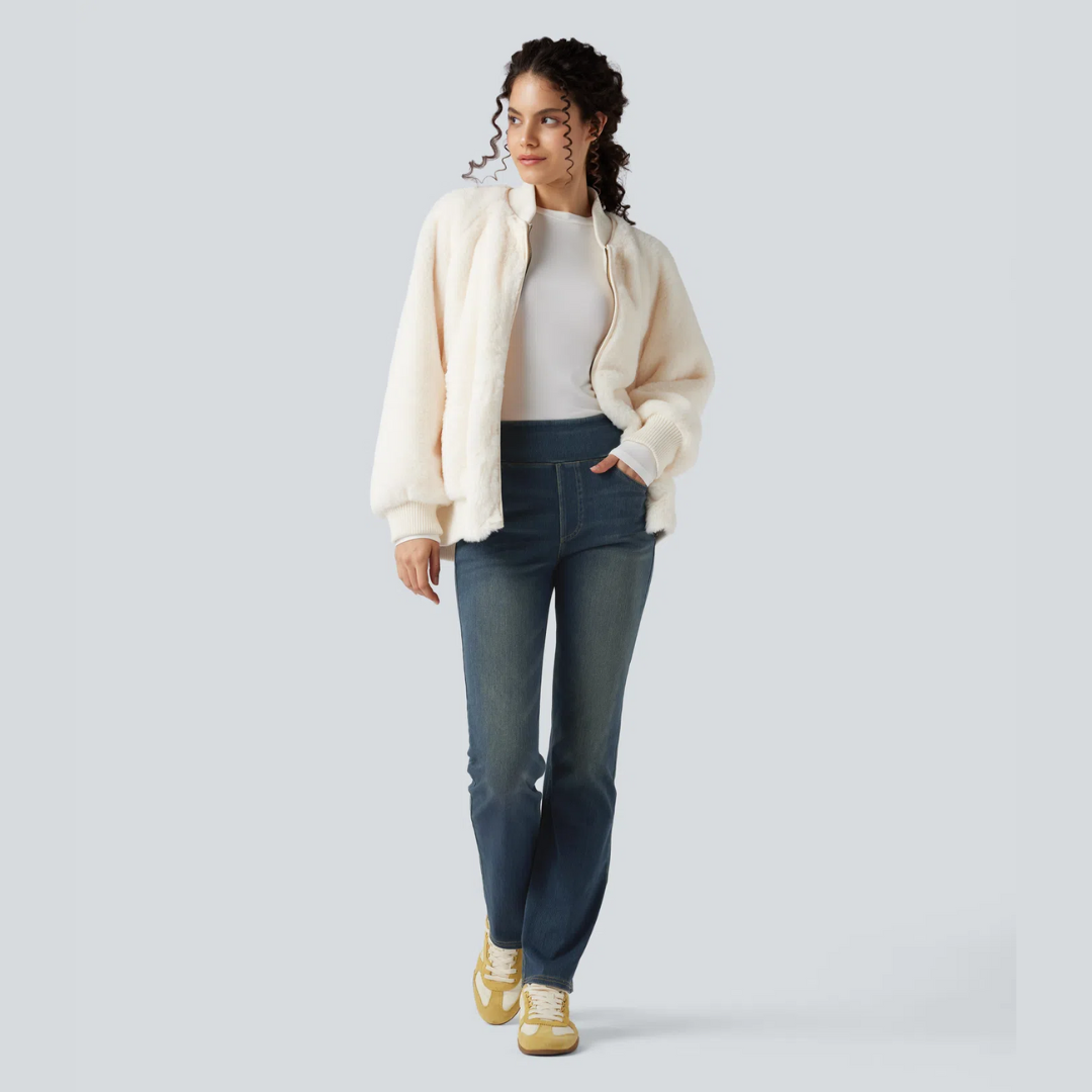 Helvano | Bootcut-Jeans mit hohem Bund für Damen