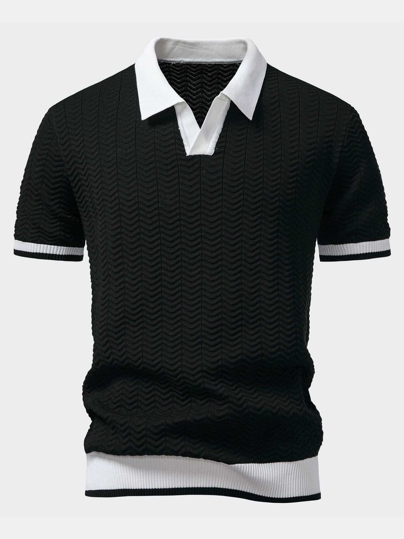 Helvano | Herren-Set Strickpolo &amp; Slim-Fit-Hose