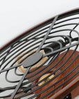 Helvano | Deckenventilator mit Licht und 4 Spots im Industrial-Stil