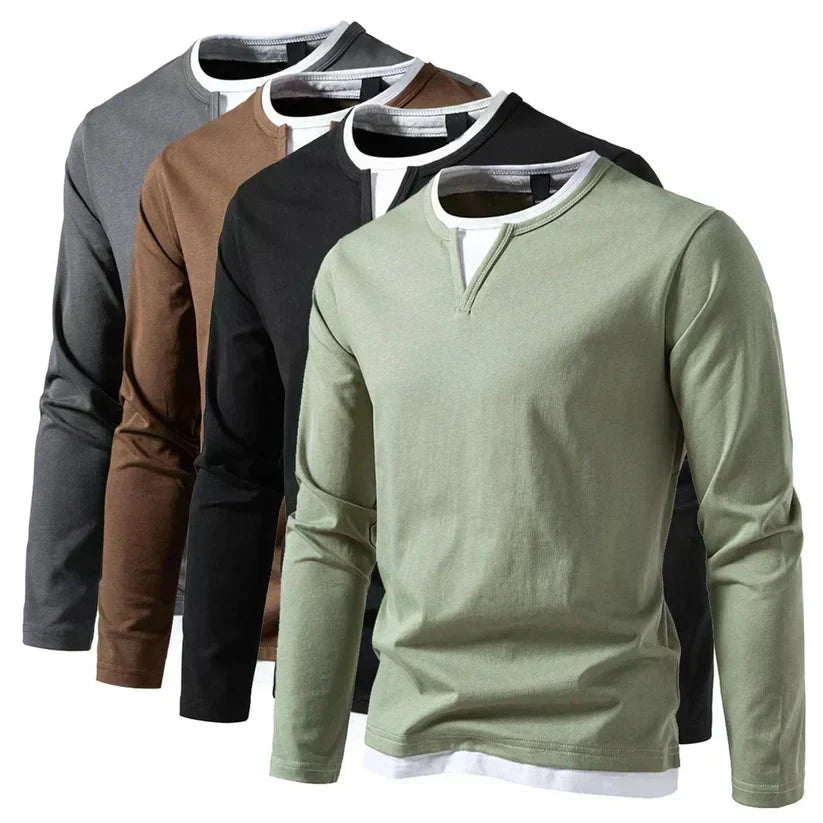 Helvano | V-Neck Feinstrick-Pullover für Herren