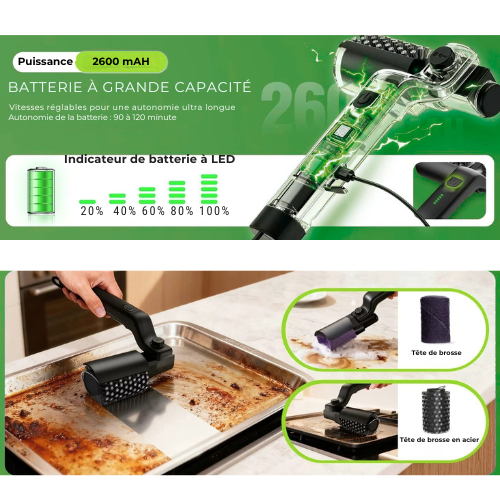Helvano | Elektrische Grillbürste zum Reinigen