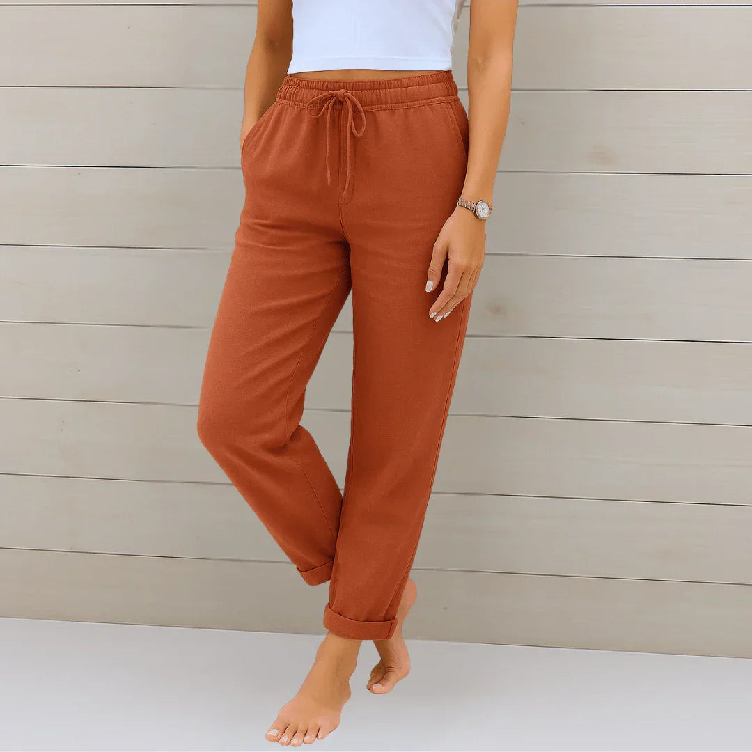 Helvano | Stretch-Leinenhose für Damen