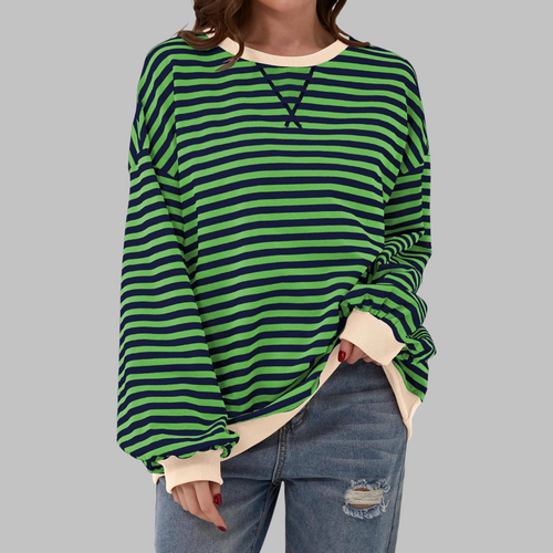 Helvano | Gestreiftes Langarm-Sweatshirt für Damen