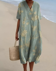 Helvano | Boho Blumenkleid mit lockerem Schnitt