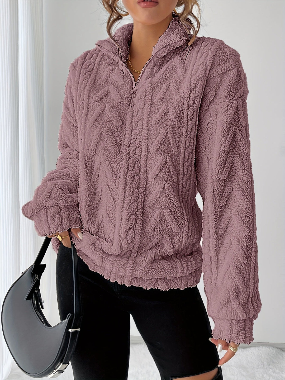 Helvano | Strukturierter Strickpullover für Damen