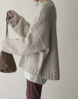 Helvano | Oversized Pullover mit Tasche für Damen