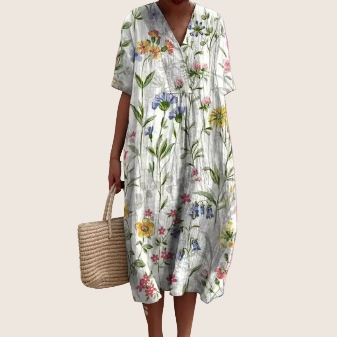 Helvano | Sommerkleid mit Blumenmuster für Damen