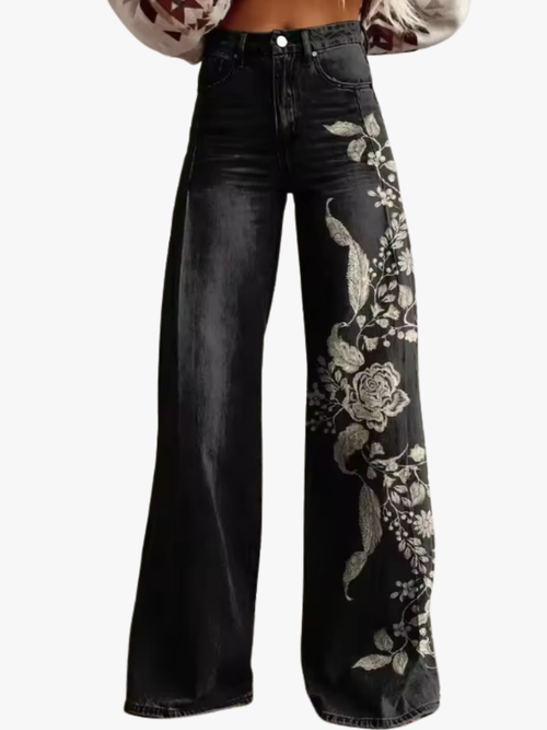 Helvano | Boho-Hose für Damen in Schwarz