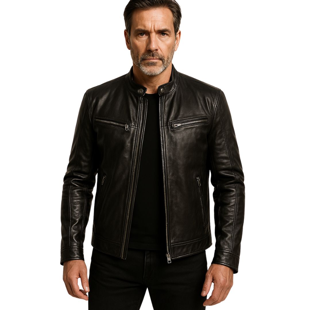 Helvano | Slim-Fit Herrenjacke mit Stehkragen