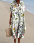 Helvano | Boho Blumenkleid mit lockerem Schnitt