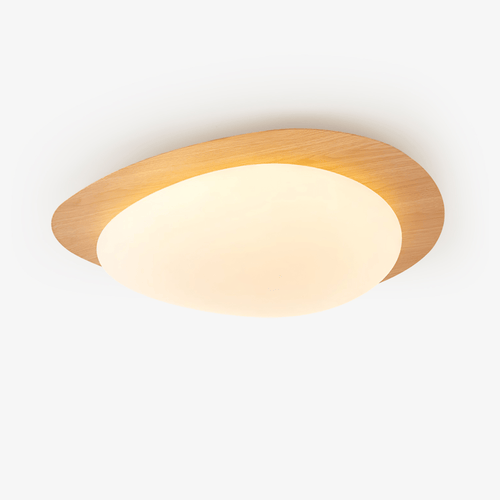 Helvano | Runde LED-Deckenleuchte mit Holzoptik