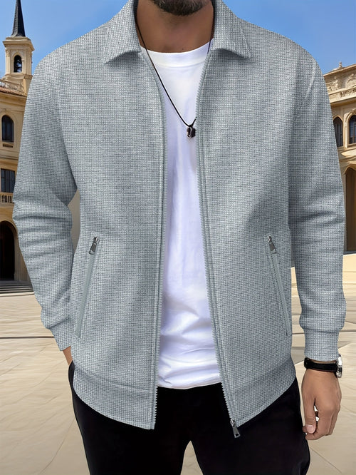Helvano | Strukturierte Herren-Jacke mit Reissverschluss
