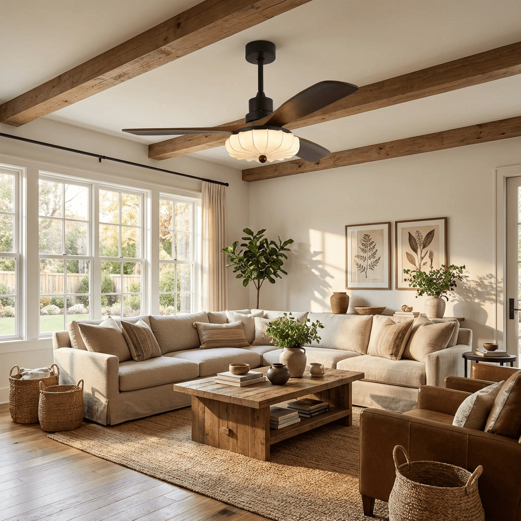 Helvano | Deckenventilator mit Licht und Fernbedienung