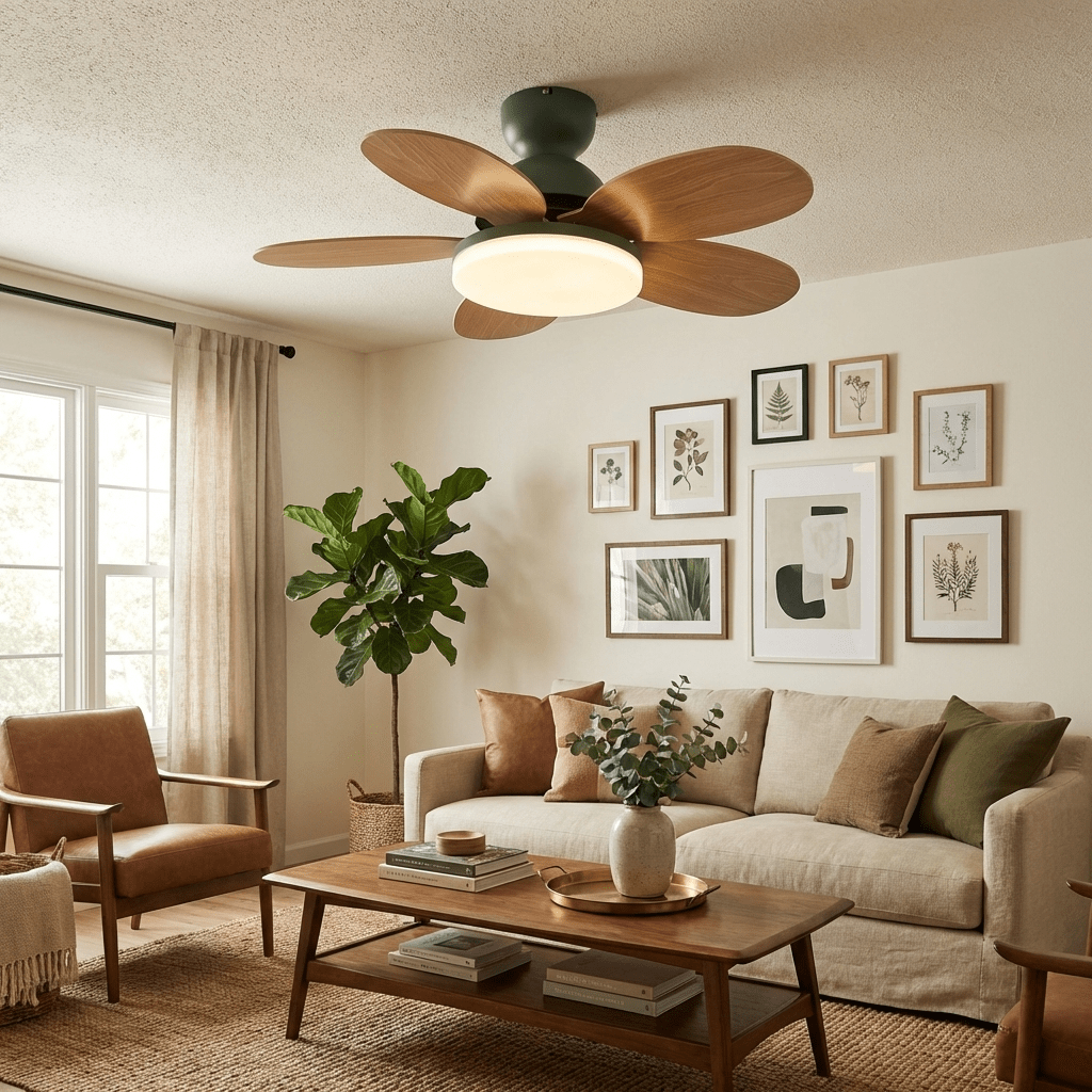 Helvano | Deckenventilator mit Licht und Fernbedienung