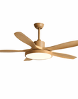 Helvano | Deckenventilator mit Licht in Holzoptik