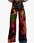 Helvano | Boho Vintage Hose für Damen in Rot