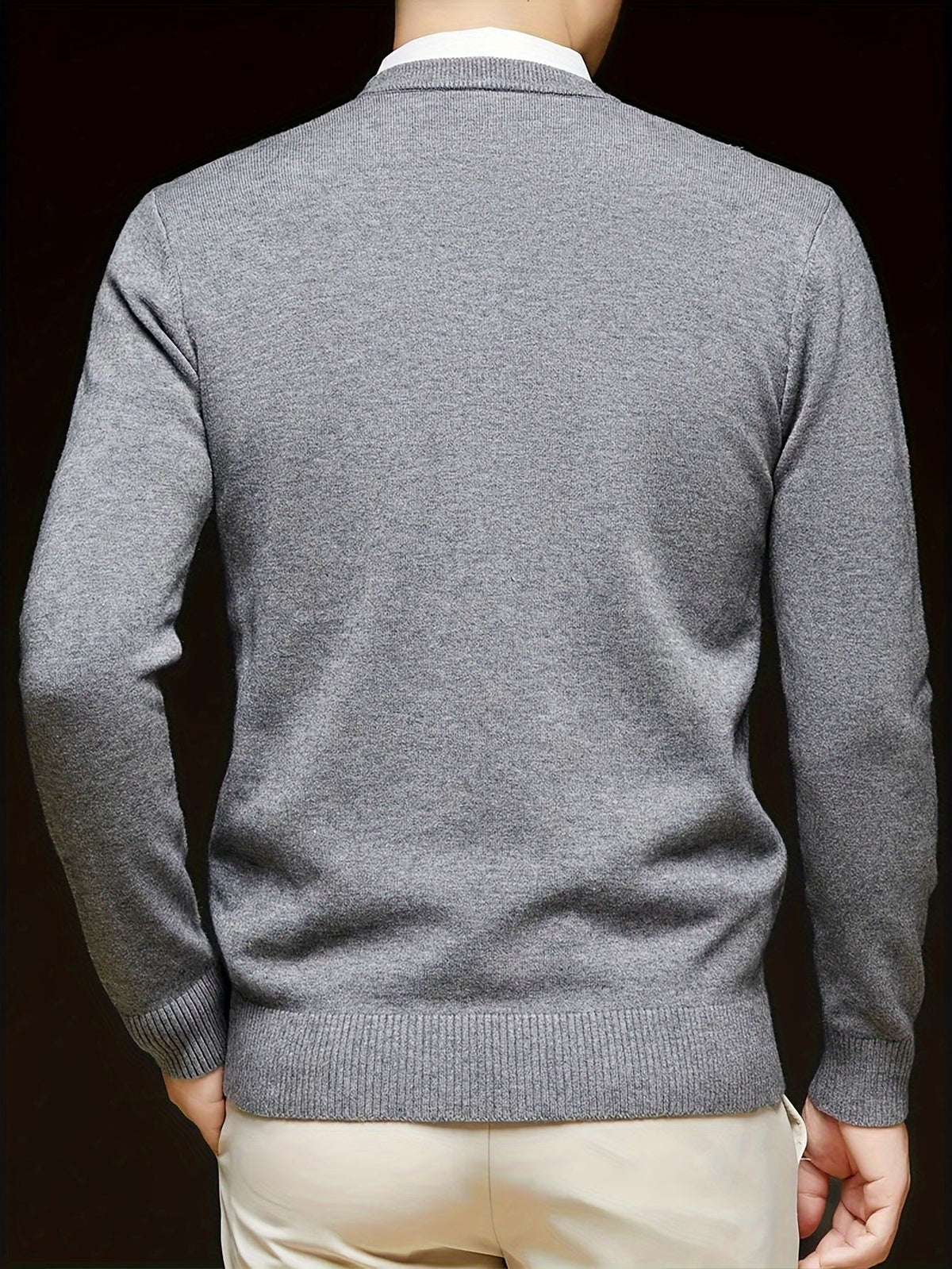 Helvano | Herren Strickpullover mit V-Ausschnitt