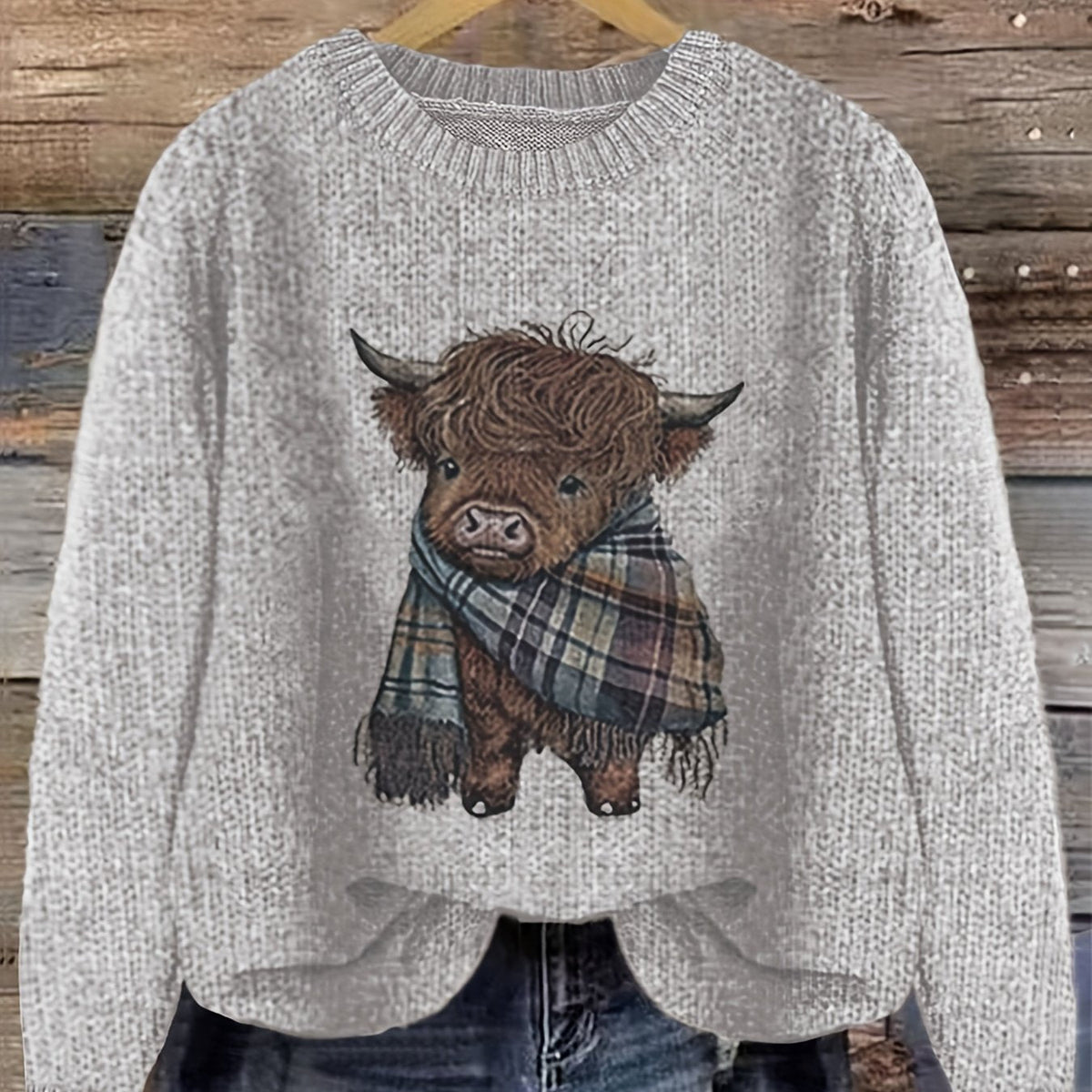 Helvano | Strickpullover mit Rundhalsausschnitt für Damen