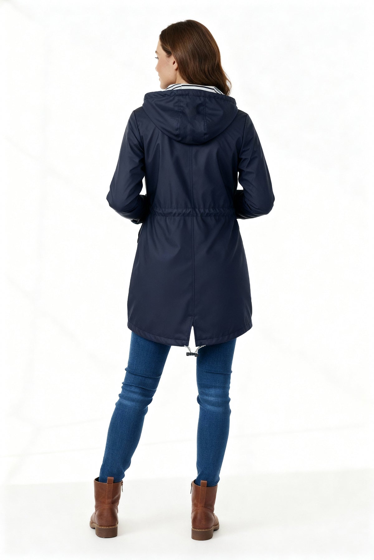 Helvano | Eleganter Mantel mit Kapuze für Damen