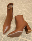 Helvano | Spitze Damen-Stiefeletten mit Blockabsatz