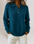 Helvano | Damen Strickpullover mit Kragen