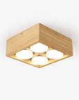 Helvano | Holz-Deckenleuchte für Wohnzimmer