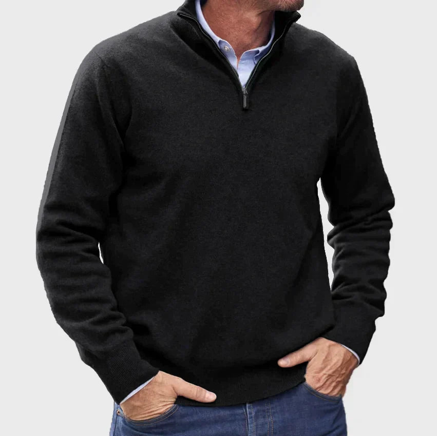 Helvano | Herren Troyer-Pullover mit Zip