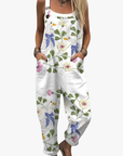 Helvano | Damen-Jumpsuit mit Blumen- und Vogelprint