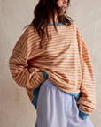 Helvano | Gestreifter Strickpullover mit Rundhals für Damen