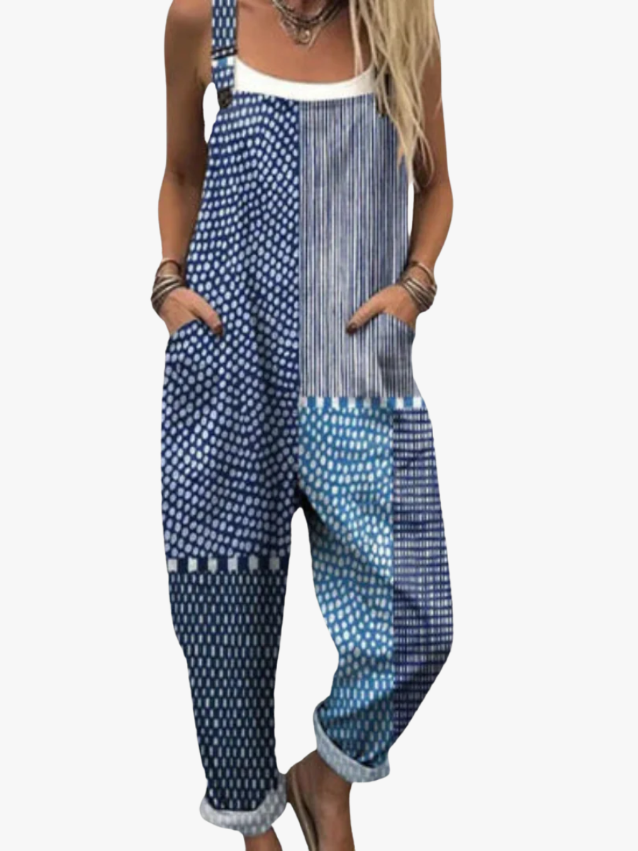 Helvano | Patchwork-Jumpsuit für Damen