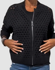 Helvano | Strickjacke mit Lochmuster für Damen
