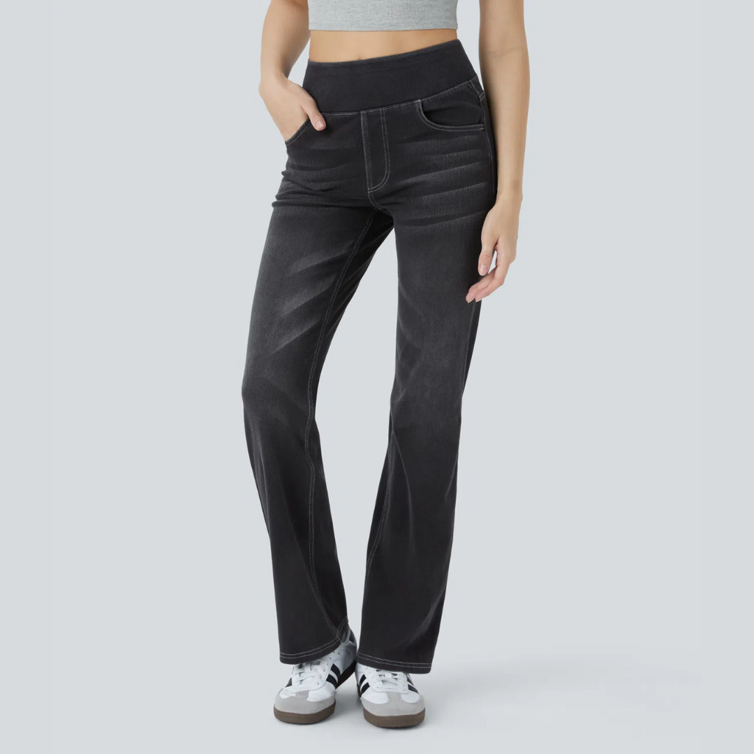 Helvano | Bootcut-Jeans mit hohem Bund für Damen