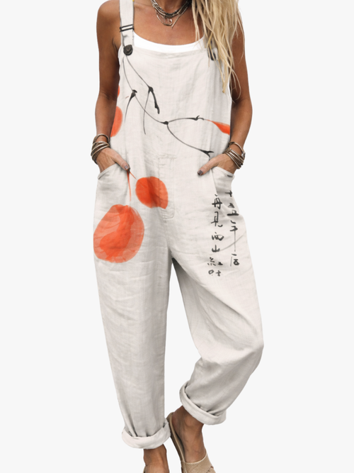 Helvano | Jumpsuit mit abstraktem Print für Damen