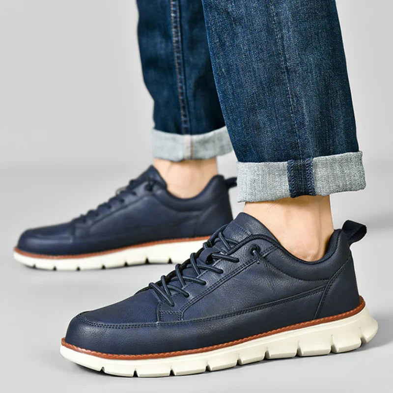 Helvano | Ledersneaker mit Fussgewölbestütze für Herren