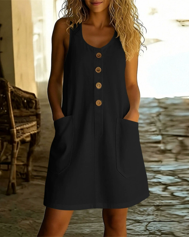 Helvano | Sommerkleid mit Knopfleiste für Damen